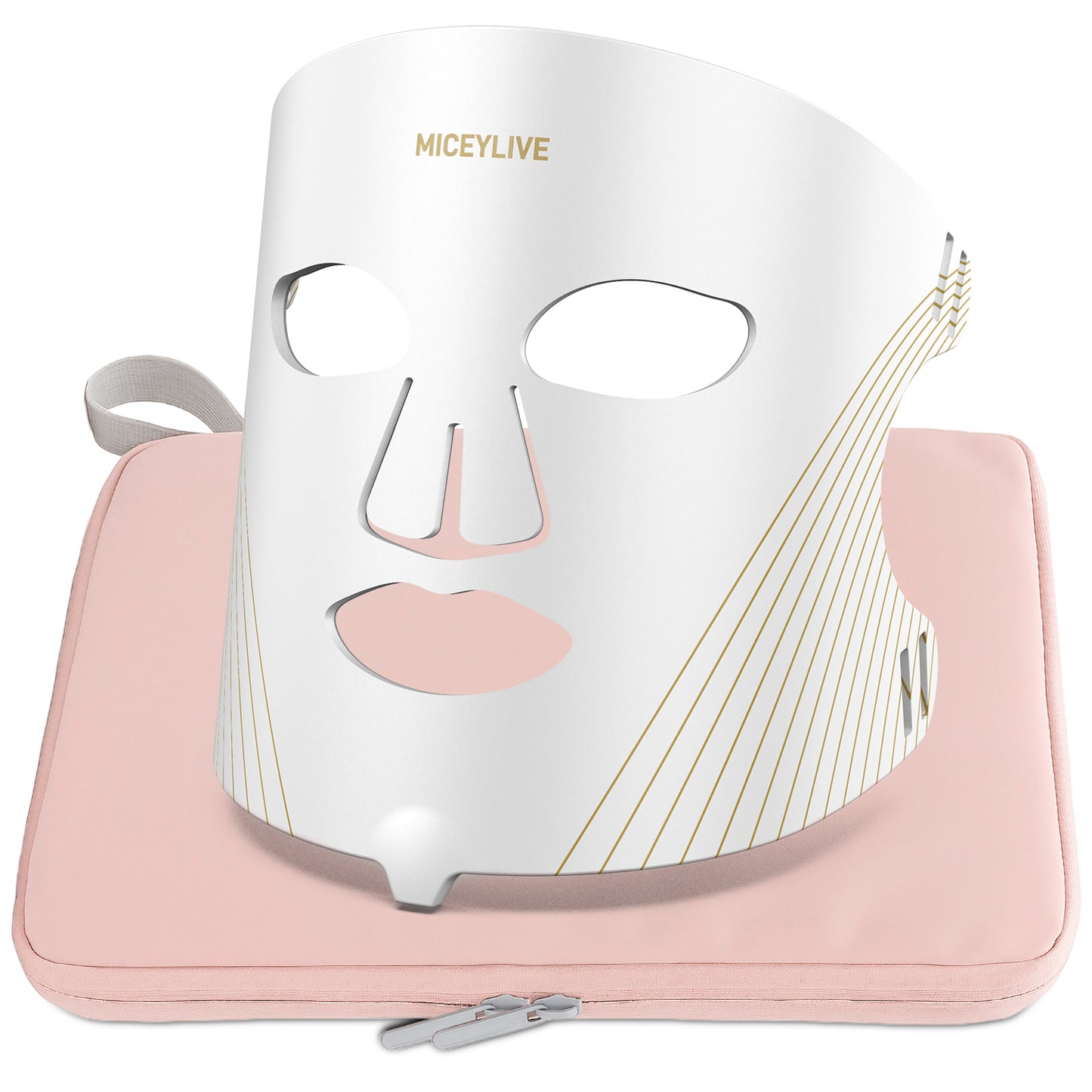 Led Light Therapy Mask for Face - 3 Modes LED Face Mask Light Therapy with Red+Infrared light, Blue light, Mixed light, Adjustable Rechargeable Remote Controller, Model E106A