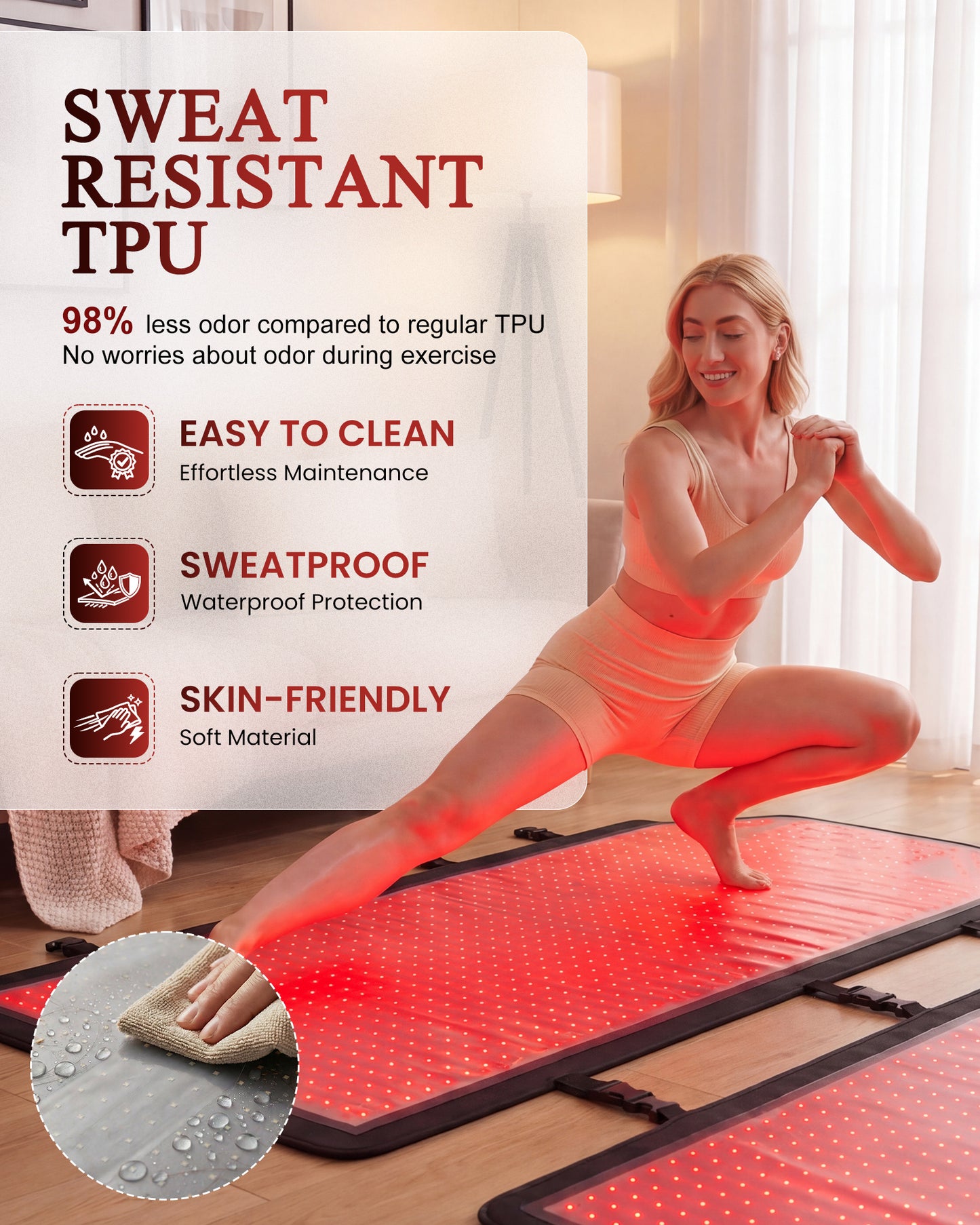 Red Light Therapy Mat Full Body,72"x33" Dual Wavelength Red Light Therapy Bed with 2625 LEDs for Full Body Muscle Pain Relief & Improve Sleep,Detachable Red Light Blanket for Home Use
