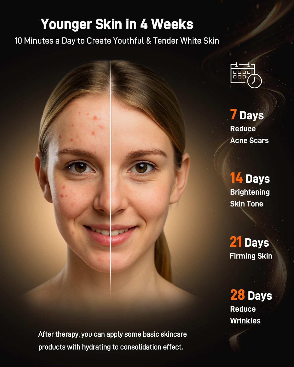 MICEYLIVE LED Face Mask with 6 Modes, Rechargeable Remote Control, LED Face Mask Light Therapy for Anti-Ageing Wrinkles Acne, Skin Tightening with Near Infrared with Travel Bag for Home and Travel